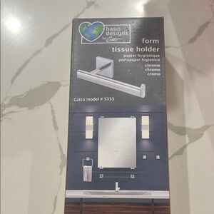 Gatco Chrome Form Tissue Holder